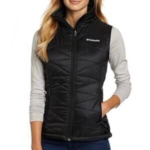 COLUMBIA | Mighty Lite Black Puffer Vest Zip Up Omni
Heat Logo | Size Large